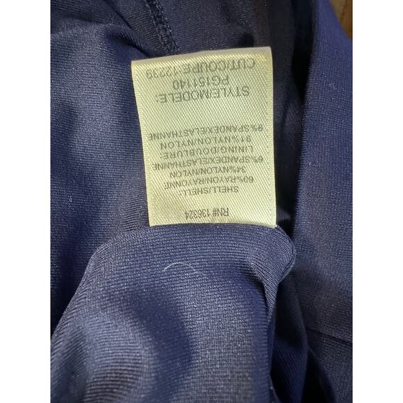 Halston Heritage Mini Dress Twist Front Midnight - Picture 5 of 5